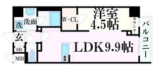 ルガールボニート新神戸の物件間取画像